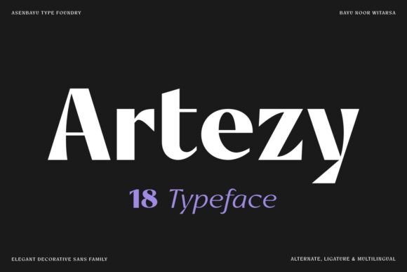 Artezy Typeface for Modern Branding