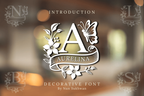 Aurelina Monogram: A Decorative Font for Makers