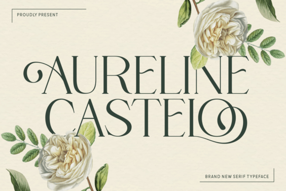 Aureline Castelo: Elegant Serif Typeface for Brands