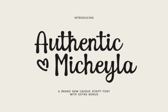 Authentic Micheyla: A Bold Script Font for Brands