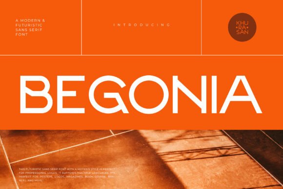 Begonia: A Modern Sans Serif Typeface for Editorial Design