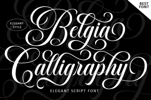 Belgia Calligraphy: Elevate Your Brand Typeface