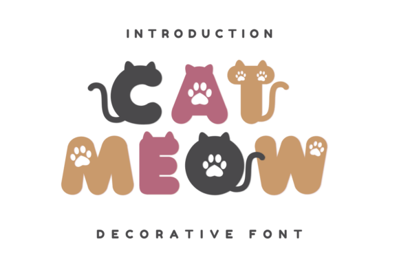 Cat Meow: A Playful Decorative Font for Bold Campaigns