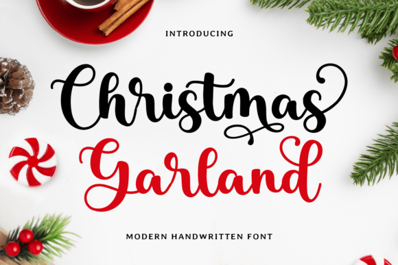 Christmas Garland: A Festive Script Typeface for Editorial Design