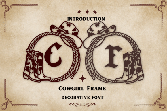 Cowgirl Frame: A Western Display Typeface for Editorial Design