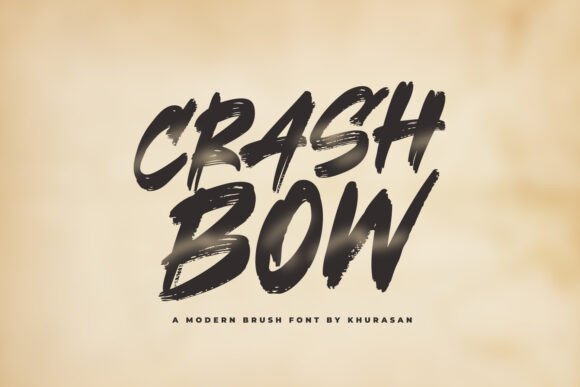 Crashbow: A Modern Brush Typeface for Digital Design