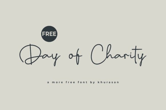 Days of Charity Font for Modern Digital Branding