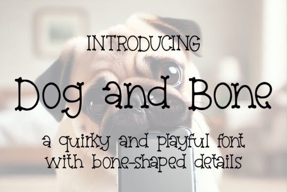 Dog and Bone: A Quirky Decorative Font for Playful Editorial Design