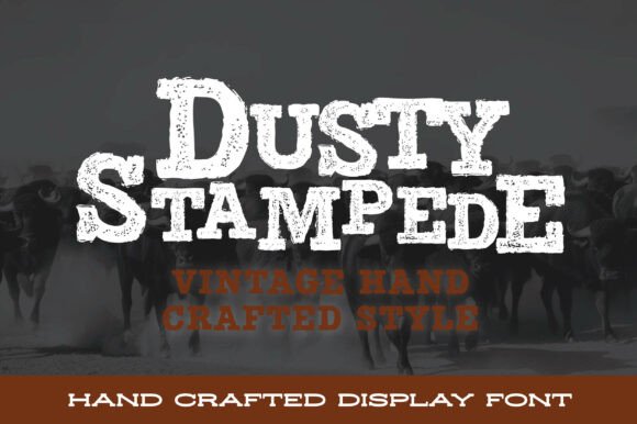Dusty Stampede Font for Bold Web Headers