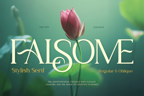 Falsome: A Stylish Serif Typeface for Modern Web Design