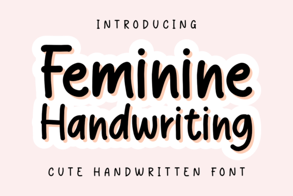 Feminine Handwriting Font for Creative Makers