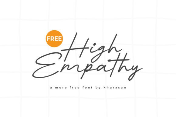 High Empathy: A Modern Script Typeface for Editorial Design