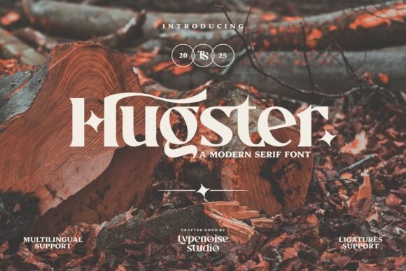 Hugster: A Modern Serif Font for Editorial Design