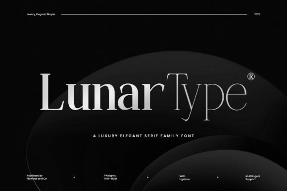 Lunartype Serif Font for Editorial Design