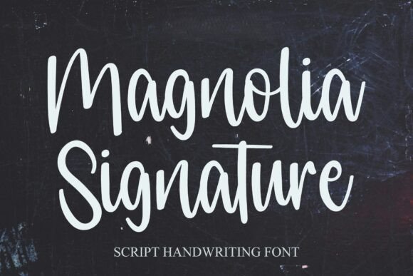 Magnolia Signature: A Modern Script Typeface for Elegant Branding