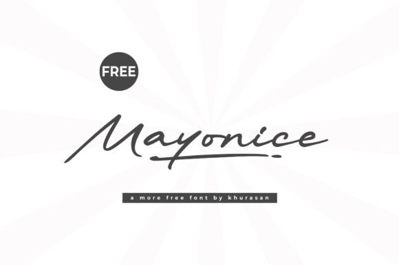 Mayonice: A Cute Handwritten Font for Modern Branding