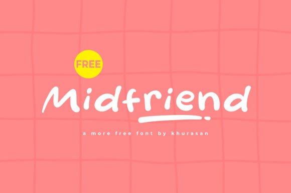 Midfriend: A Modern Script Font for Web Design