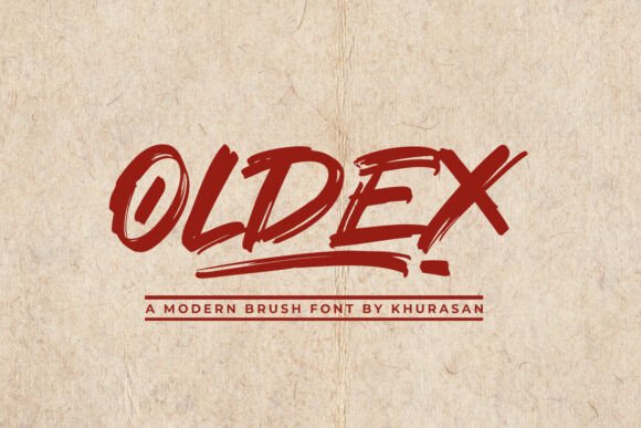 Oldex: The Modern Brush Font for Crafters