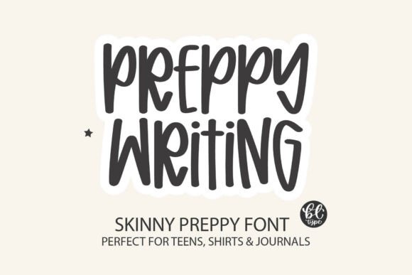 Preppy Writing Font for Trendy Brand Identity