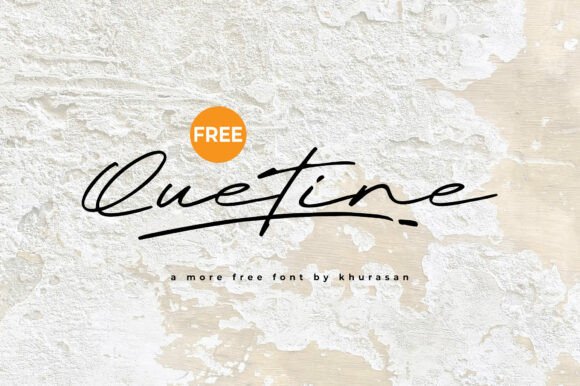 Quetine Font: Modern Handwritten Style for Campaigns