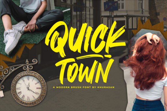 Quick Town: A Modern Brush Font for Web Design