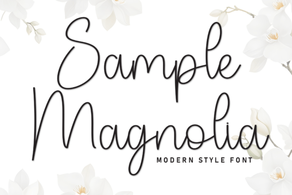 Sample Magnolia Font for Elegant Branding