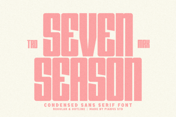 Seven Season Font: Bold Retro Style for Campaigns