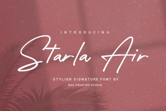 Starla Air: A Delicate Script Handwritten Font for Makers