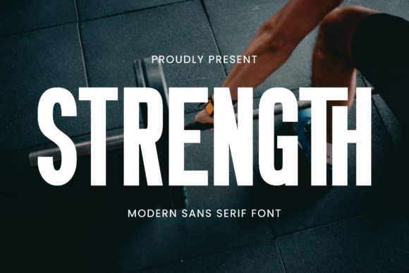 Strength Font: Bold Sans Serif for Makers