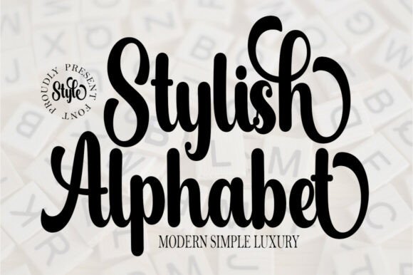 Stylish Alphabet: A Soft Script Font for Elegant Editorial Design