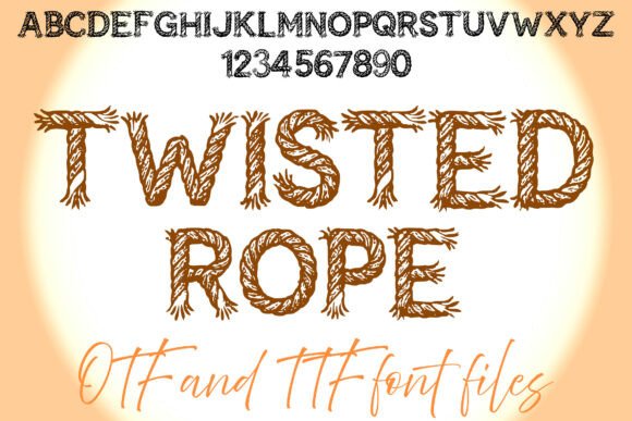 Twisted Rope Font for Rustic Branding