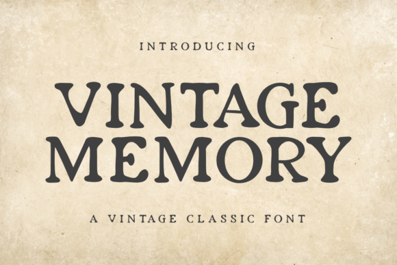 Vintage Memory Serif Font for Campaigns