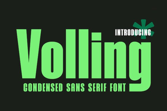 Volling: A Modern Sans Serif Font for Branding