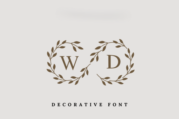 Wedding Day Monogram Typeface for Elegant Branding